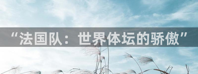 2026年男足世界杯:“法国队:世界体坛的骄傲”